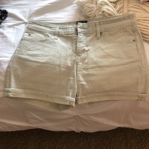 Stripped Gap Jean Shorts